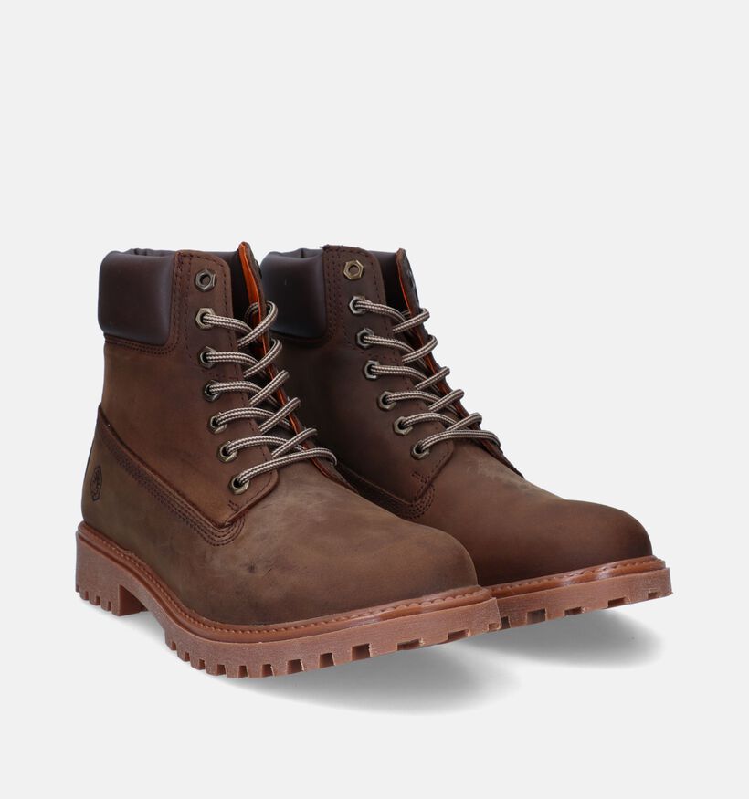 Lumberjack River Bruine Bottines voor heren (329971) - geschikt voor steunzolen