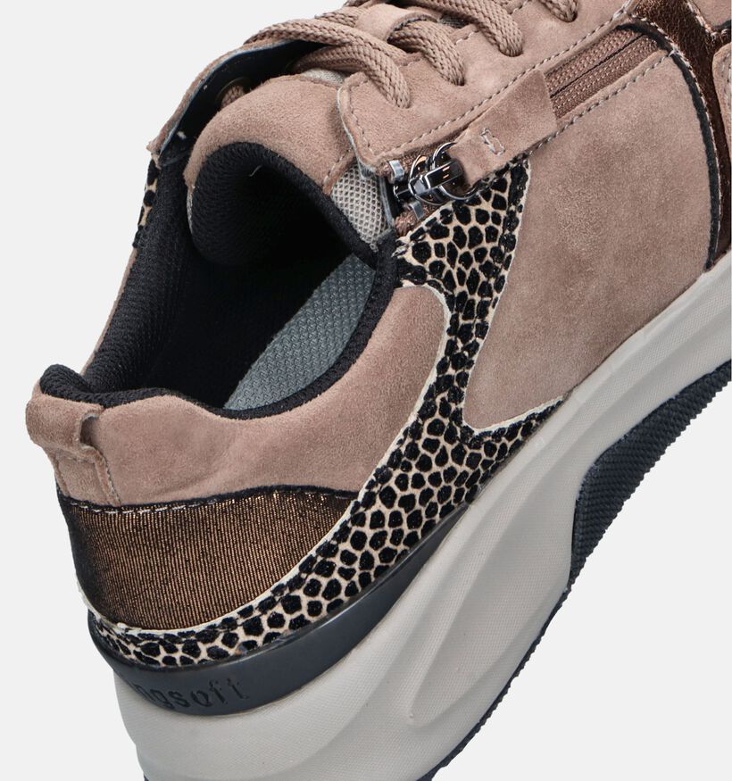 Gabor Rollingsoft Baskets en Beige pour femmes (344816) - pour semelles orthopédiques