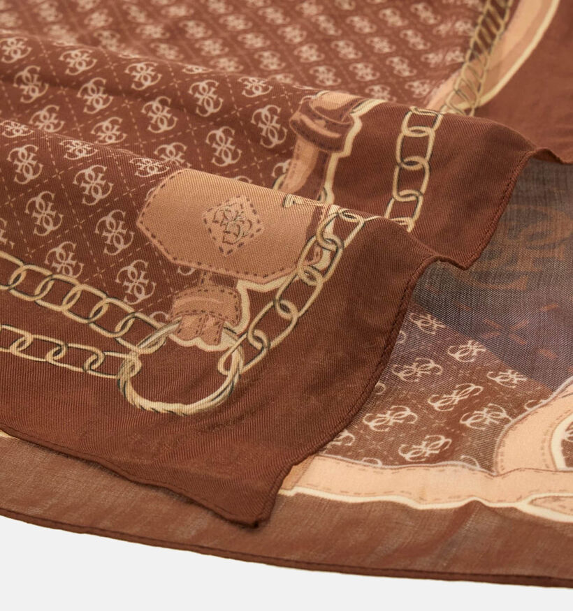 Guess Brown Logo Bruine Sjaal voor dames (375896)