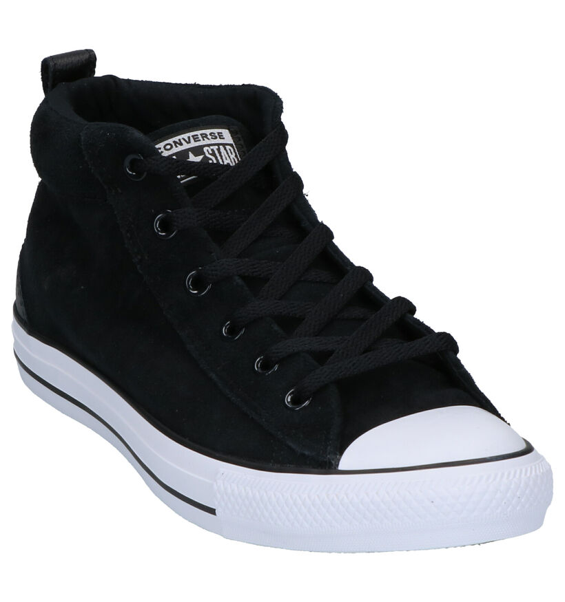 Converse AS Street Zwarte Sneakers in daim (252769)