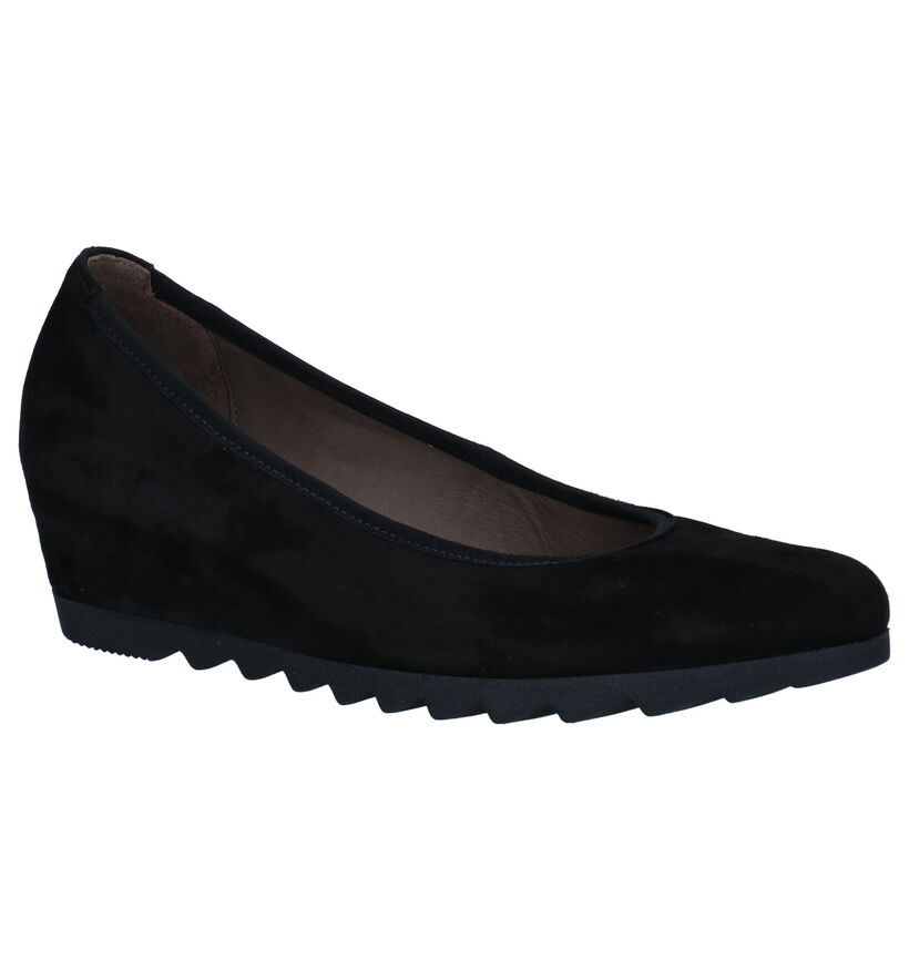 Gabor Sacchetto Zwarte Pumps in nubuck (282280)