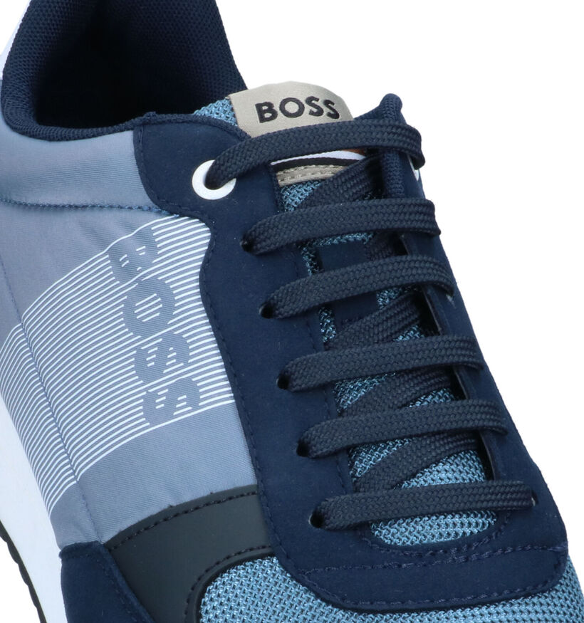 BOSS Kai Runn Baskets en Bleu pour hommes (320713)