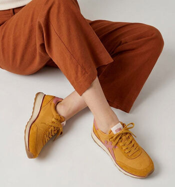 FitFlop Sneakers Wit/Oranje