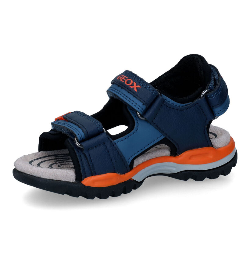 Geox Borealis Blauwe Sandalen in kunstleer (303743)
