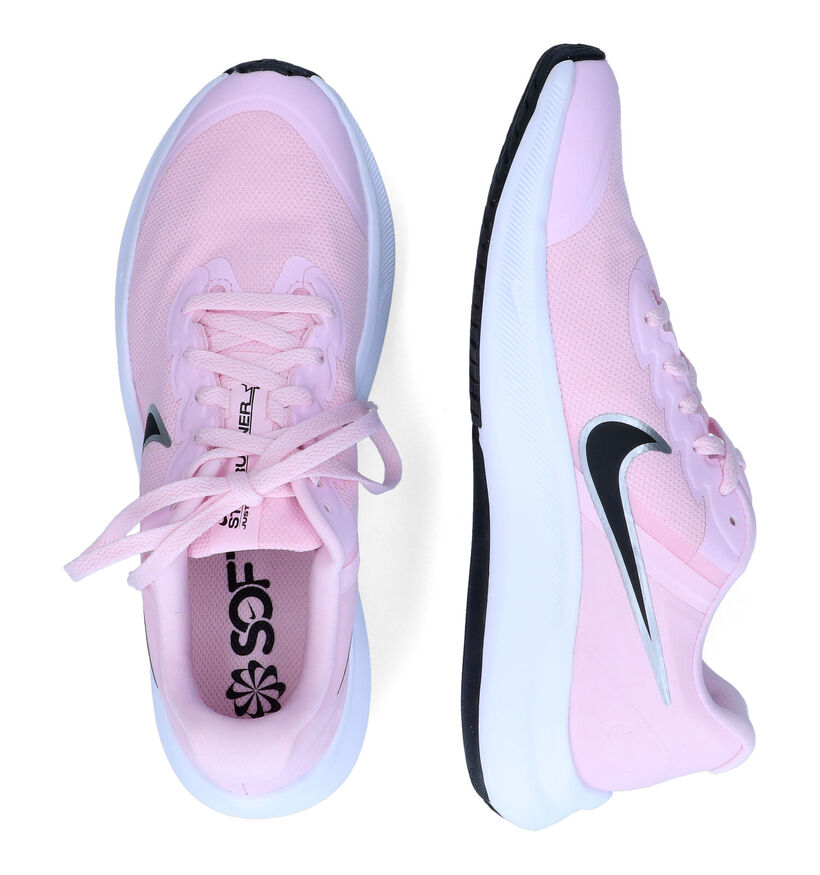 Nike Star Runner 3 Baskets en Rosé pour filles (308933) - pour semelles orthopédiques