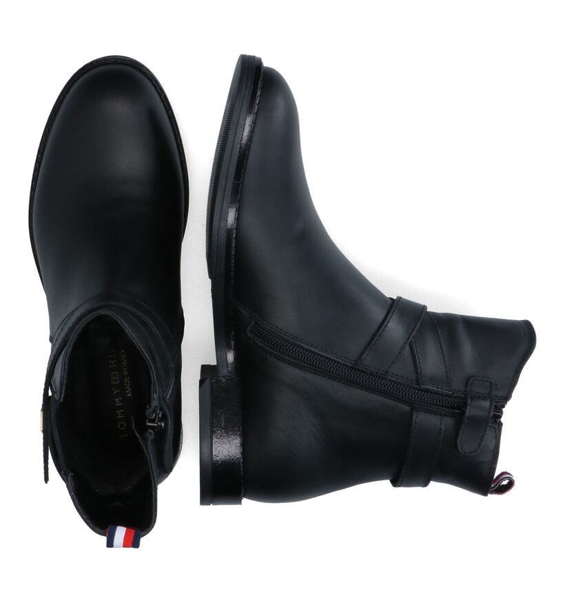 Tommy Hilfiger Bottes courtes en Noir en cuir (314489)