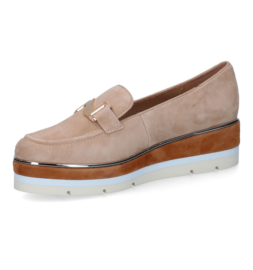 Nathan-Baume Beige Mocassins in daim (308381)
