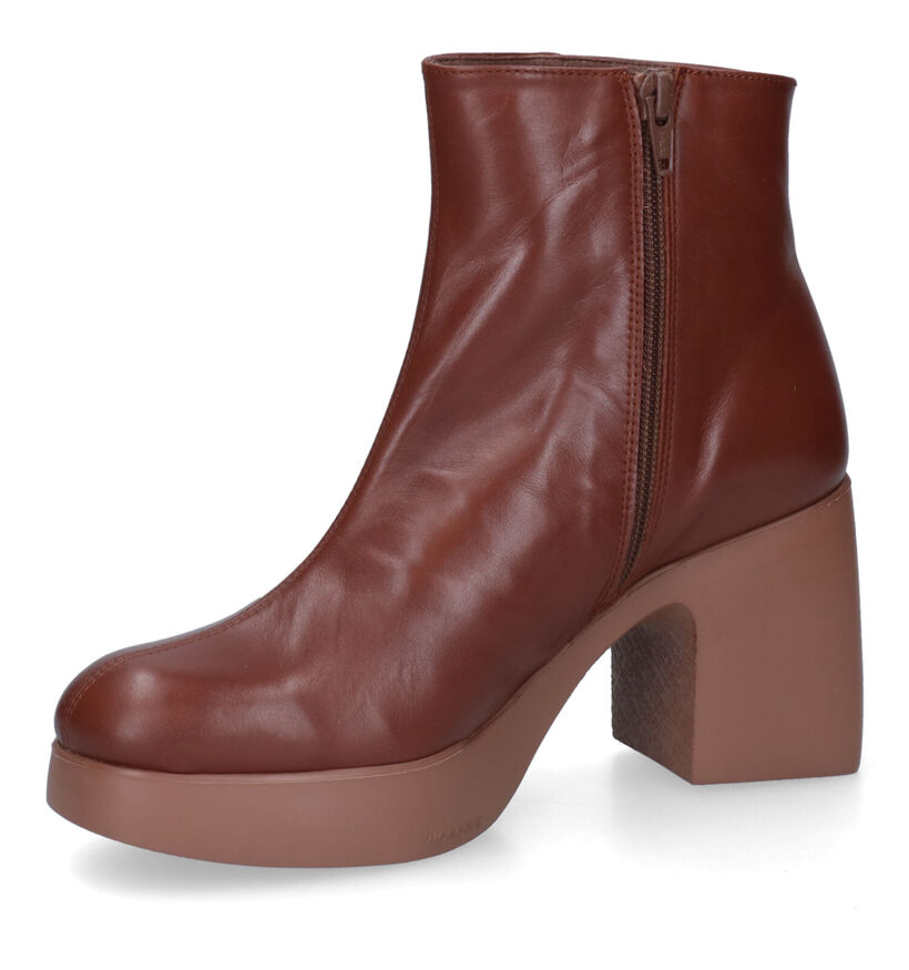 Wonders Bottines à talons en Cognac pour femmes (317247)