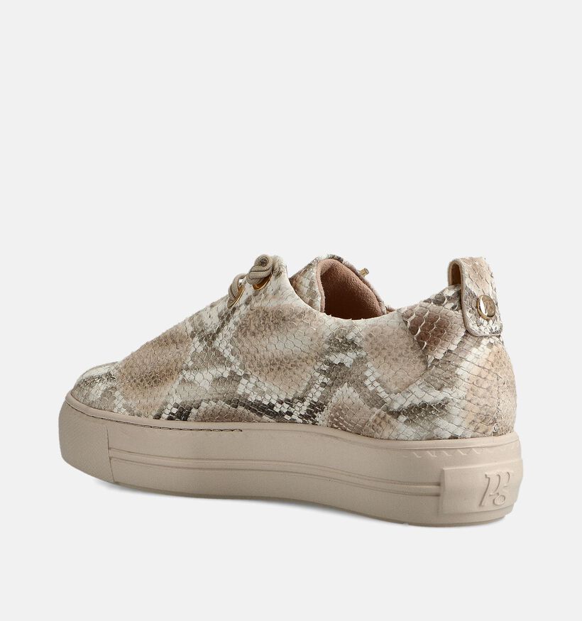 Paul Green Lichtbeige Geklede Sneakers voor dames (374106)