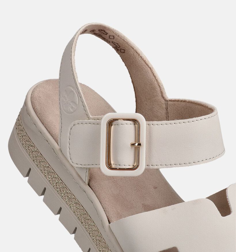 Rieker Ecru Sandalen voor dames (370390)