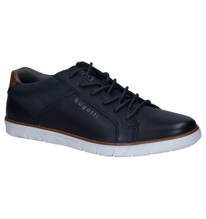 Bugatti Pacific Blauwe Veterschoenen in nubuck (306756)