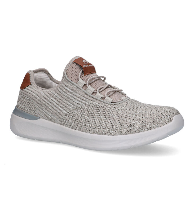 Skechers Lattimore Coringa Taupe Slip-on sneakers voor heren (351871)