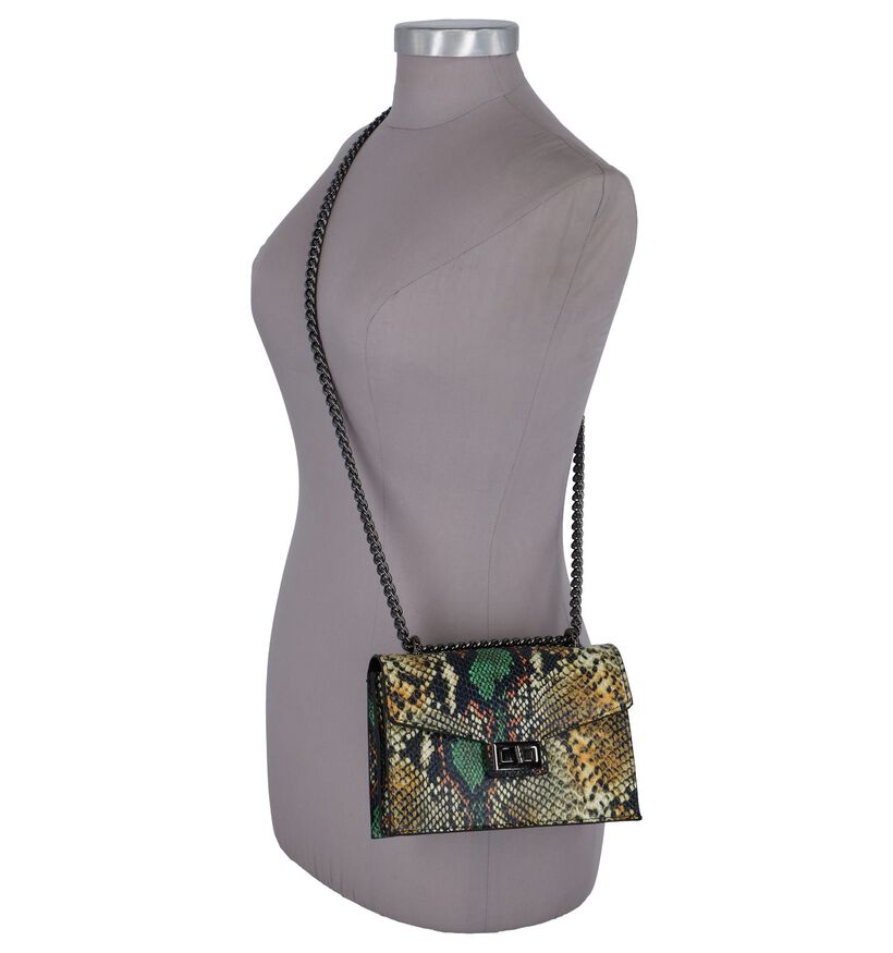 Multicolor Crossbody Tasje Dolce C. in leer (255562)