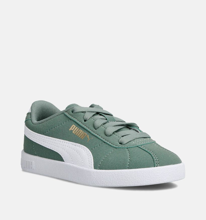Puma Club II Groene Sneakers voor jongens, meisjes (359178) - geschikt voor steunzolen