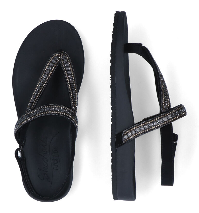Skechers Arch Fit Meditation Zwarte Sandalen voor dames (305306)