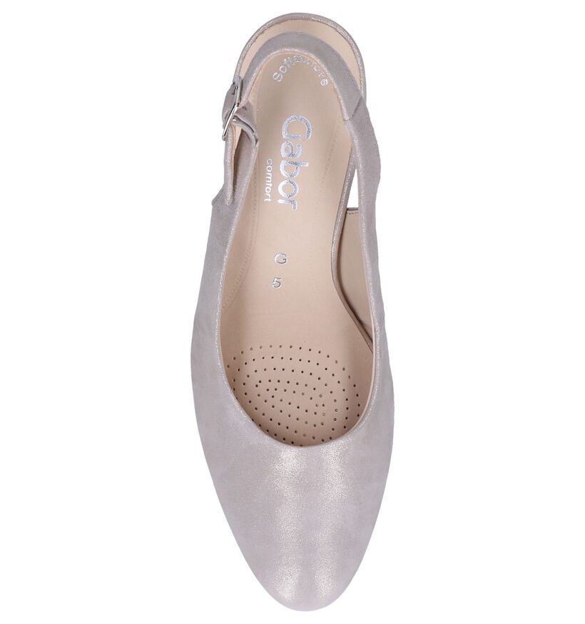 Gouden Pumps Gabor Soft Move in nubuck (245538)