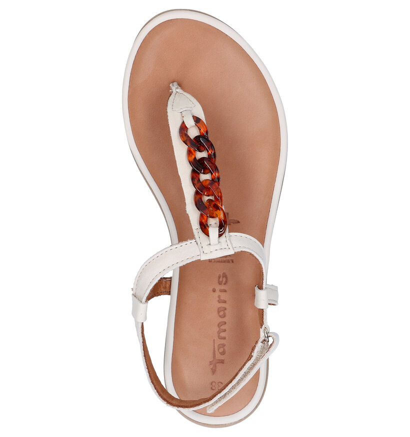 Tamaris Touch it Sandales en Ecru en cuir (270167)