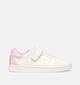 Geox Eclyper Witte/Lichtroze Sneakers voor meisjes (370119) - geschikt voor steunzolen