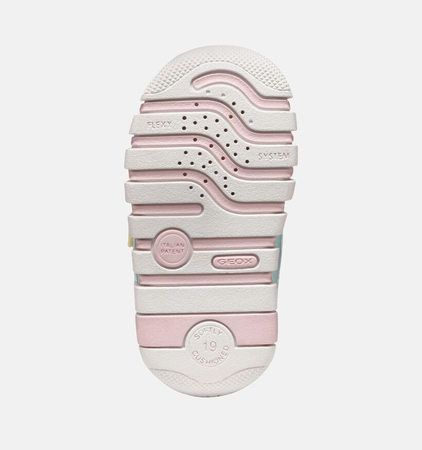 Geox Iupidoo Baskets en Rose pour filles (351925) - pour semelles orthopédiques