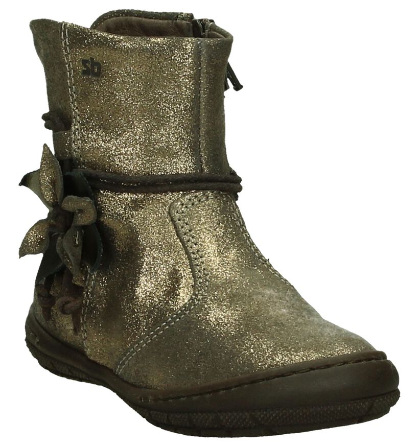 STONES and BONES Bottes basses en Bronze en cuir (200667)