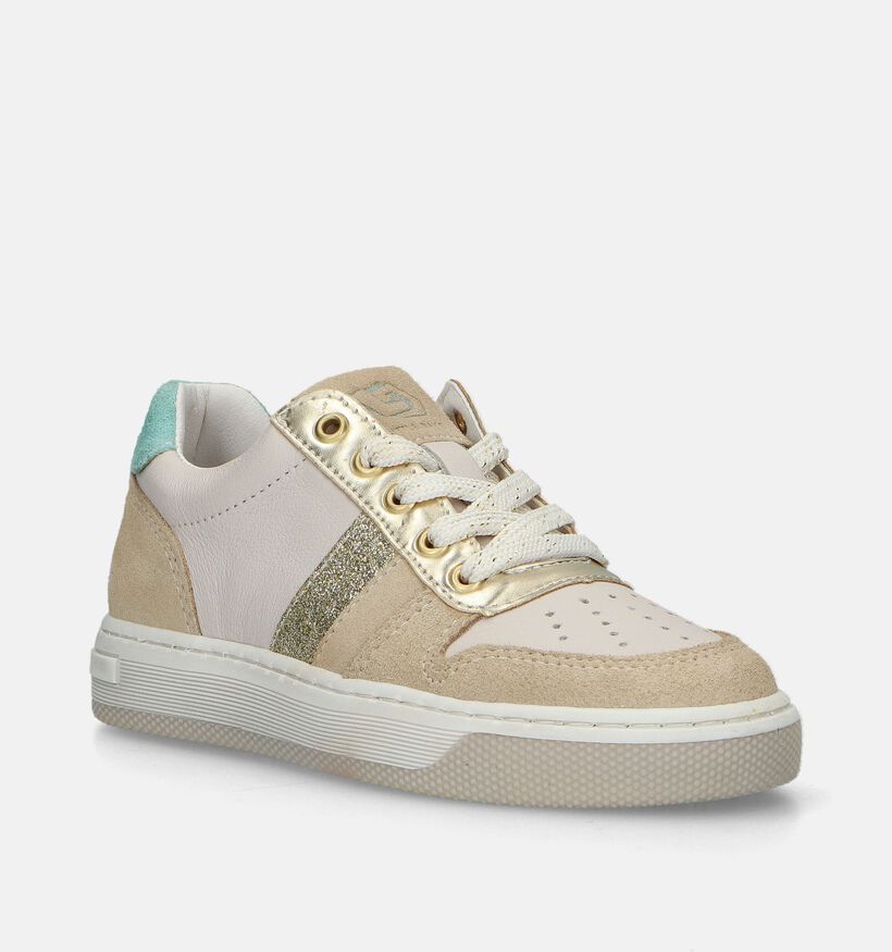 Little David Anouk 1B Beige Sneakers voor meisjes (340141) - geschikt voor steunzolen