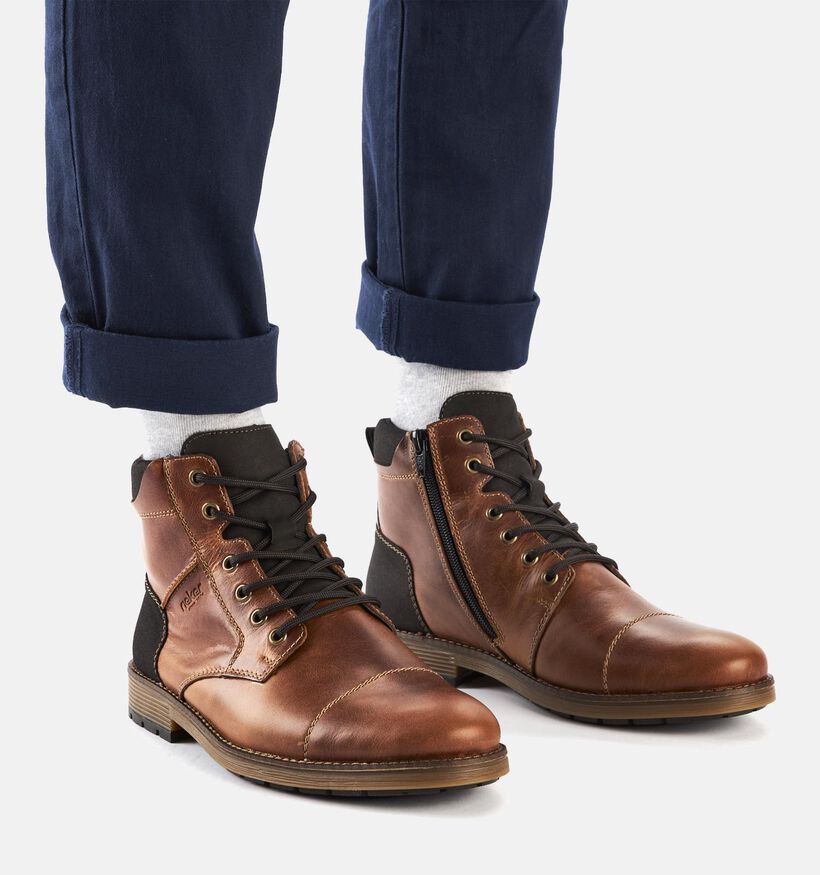 Rieker Chaussures classiques en Cognac pour hommes (347452) - pour semelles orthopédiques