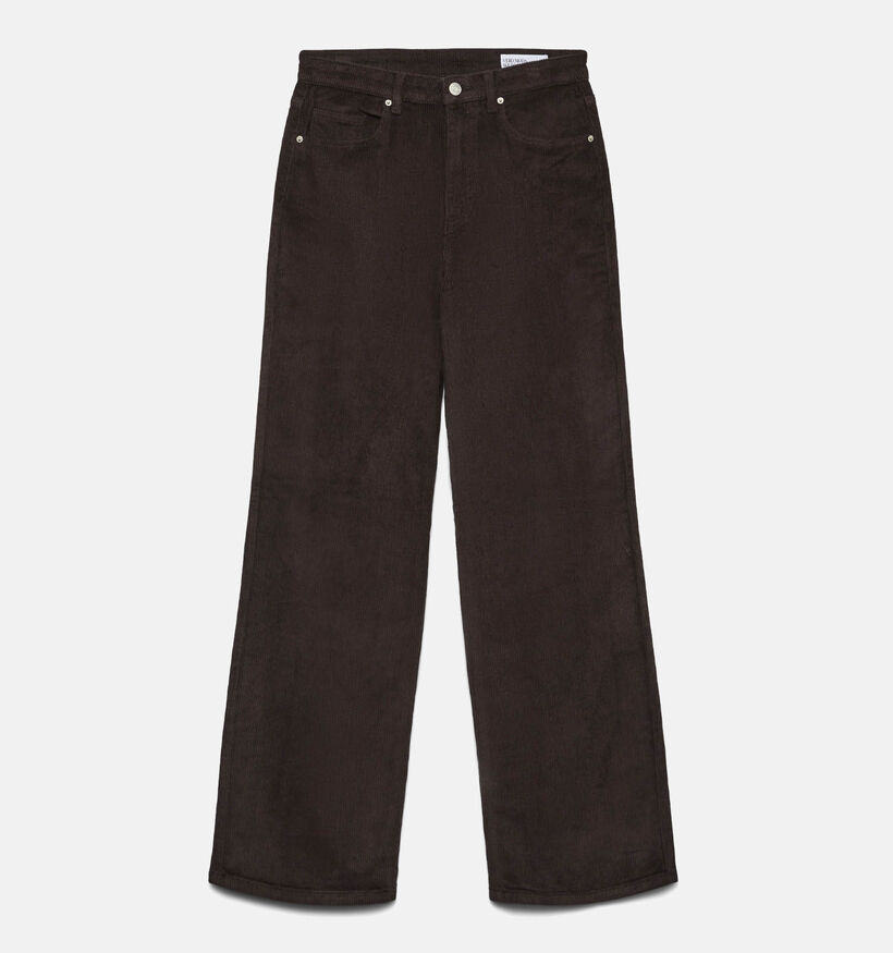 Vero Moda Tessa Pantalon classique en Brun fonc&eacute; pour femmes (377603)
