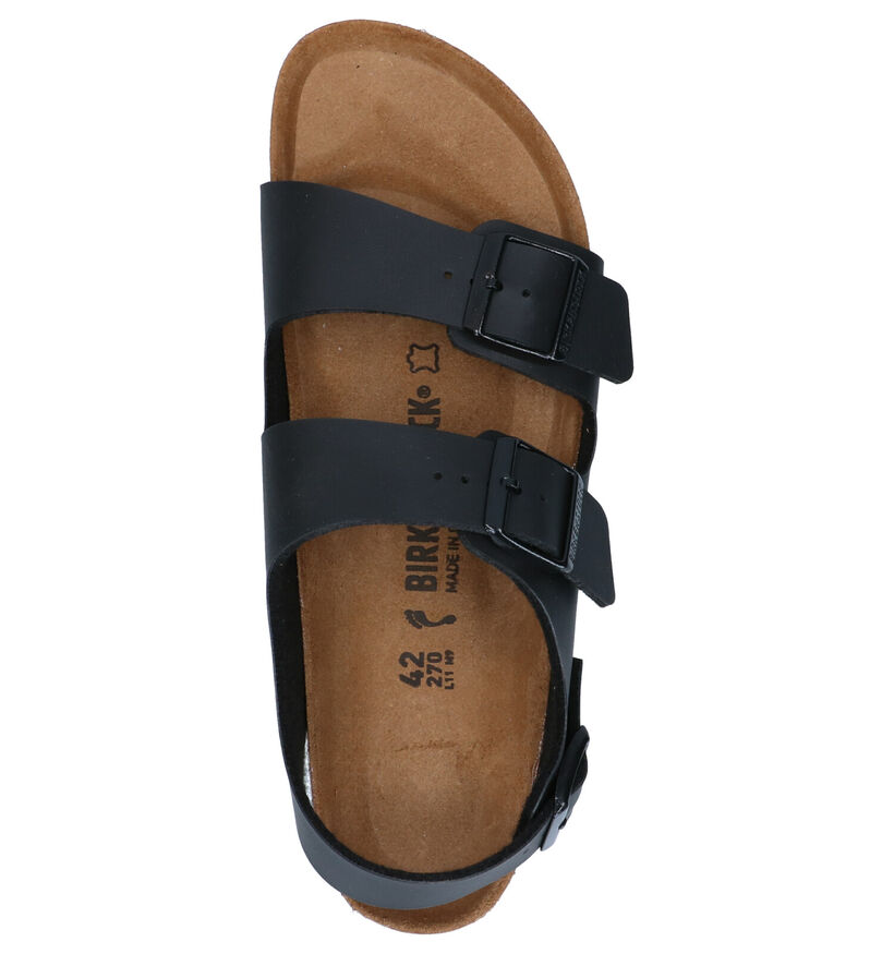 Birkenstock Milano Zwarte Sandalen in kunstleer (305410)