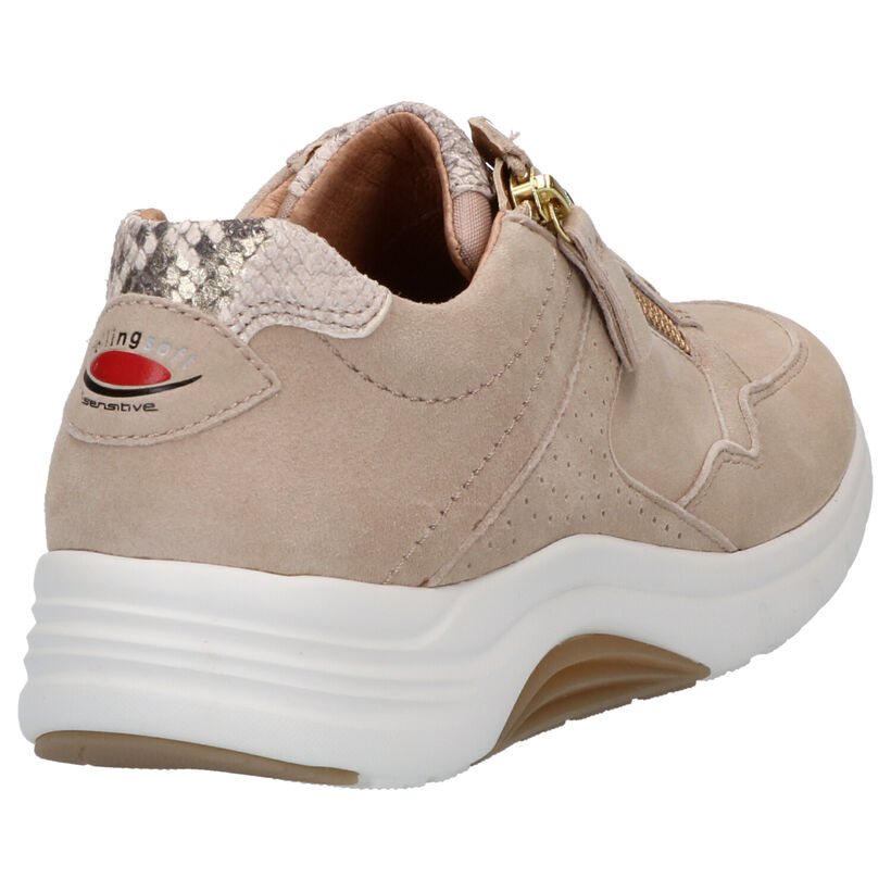 Gabor Rollingsoft Chaussures à lacets en Beige en daim (271526)