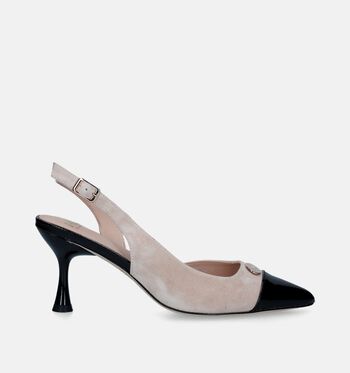 Slingbacks beige