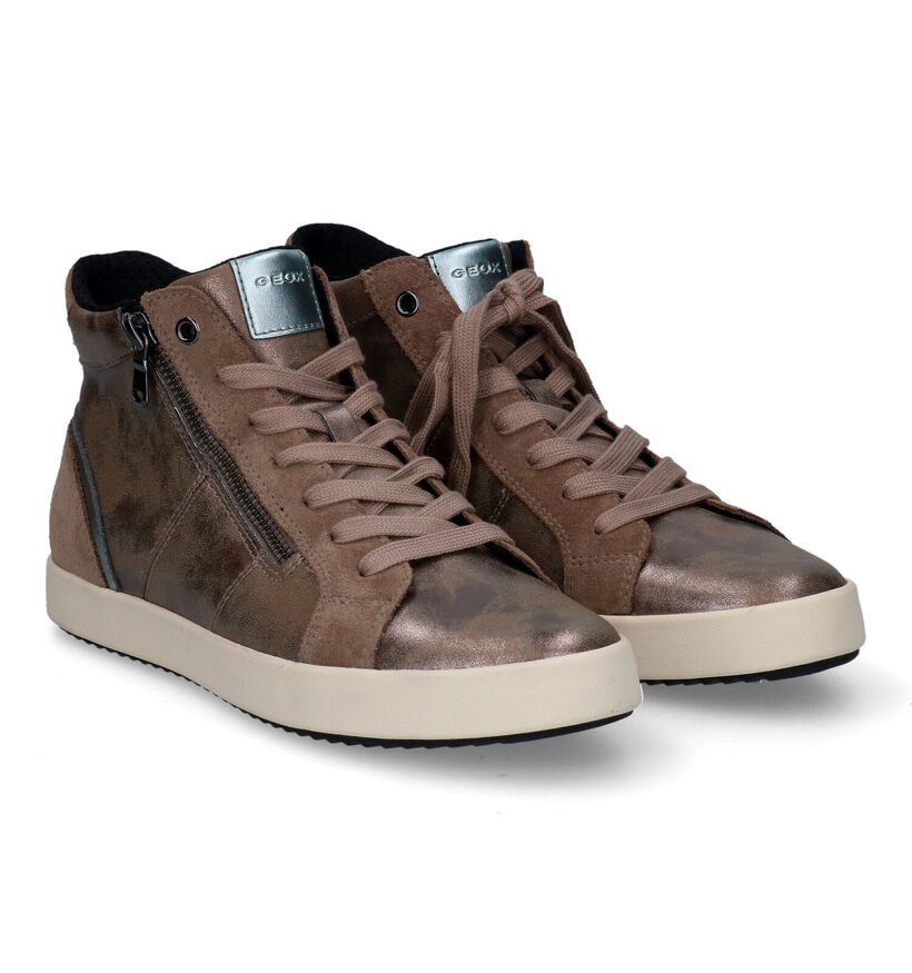 Geox Blomiee Taupe Sneakers voor dames (312833)