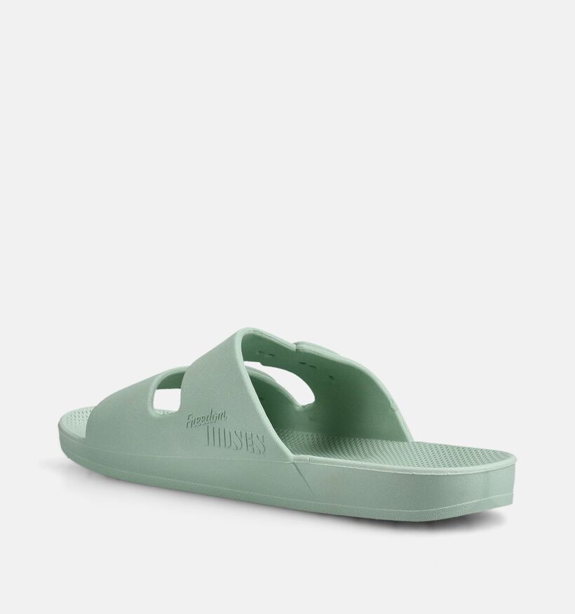 Freedom Moses Original Basic Lichtgroene Slippers voor dames (370848)
