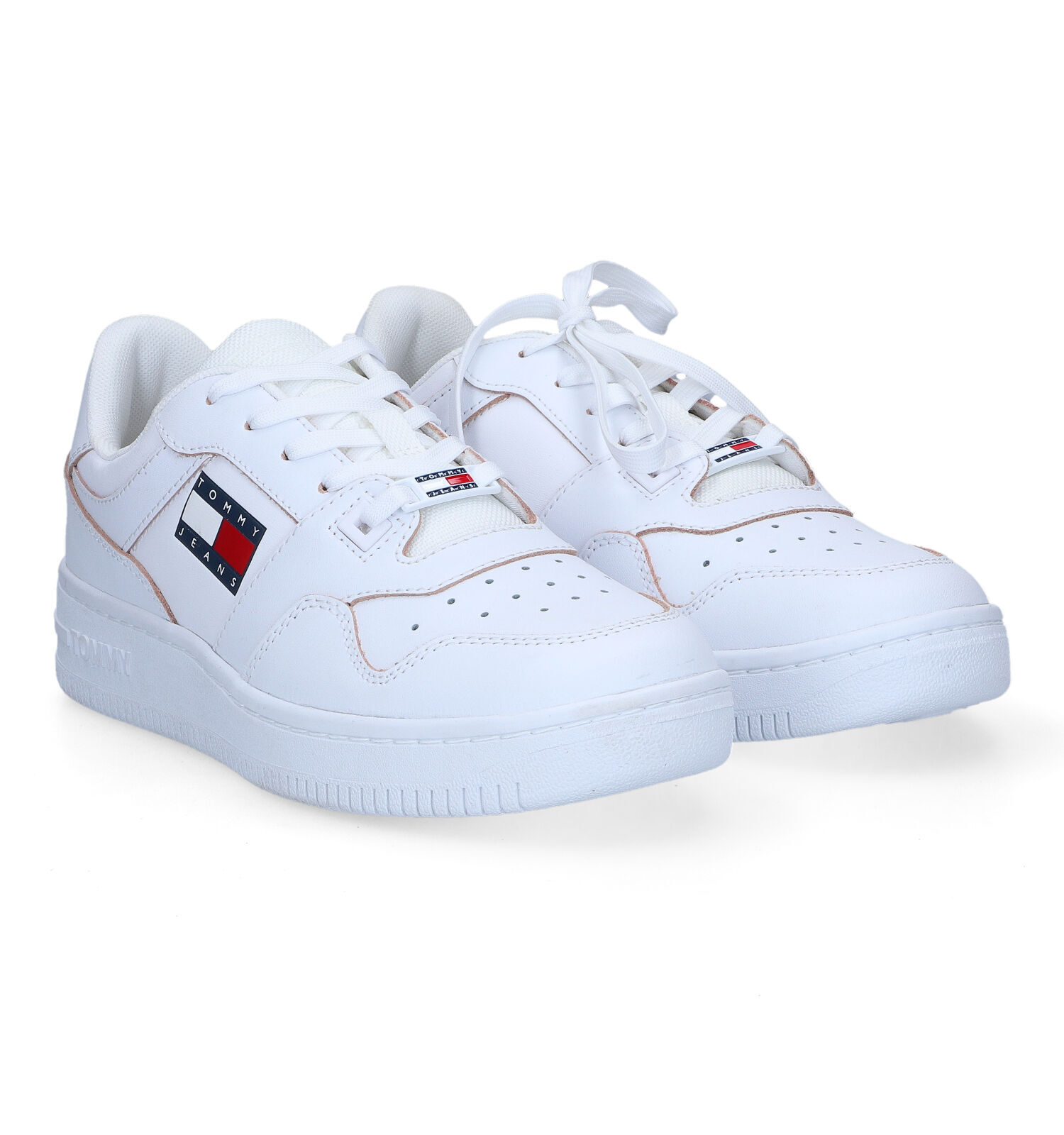 Tommy Hilfiger Tommy Jeans Etch Witte Sneakers Dames Sneakers Online op TORFS.BE
