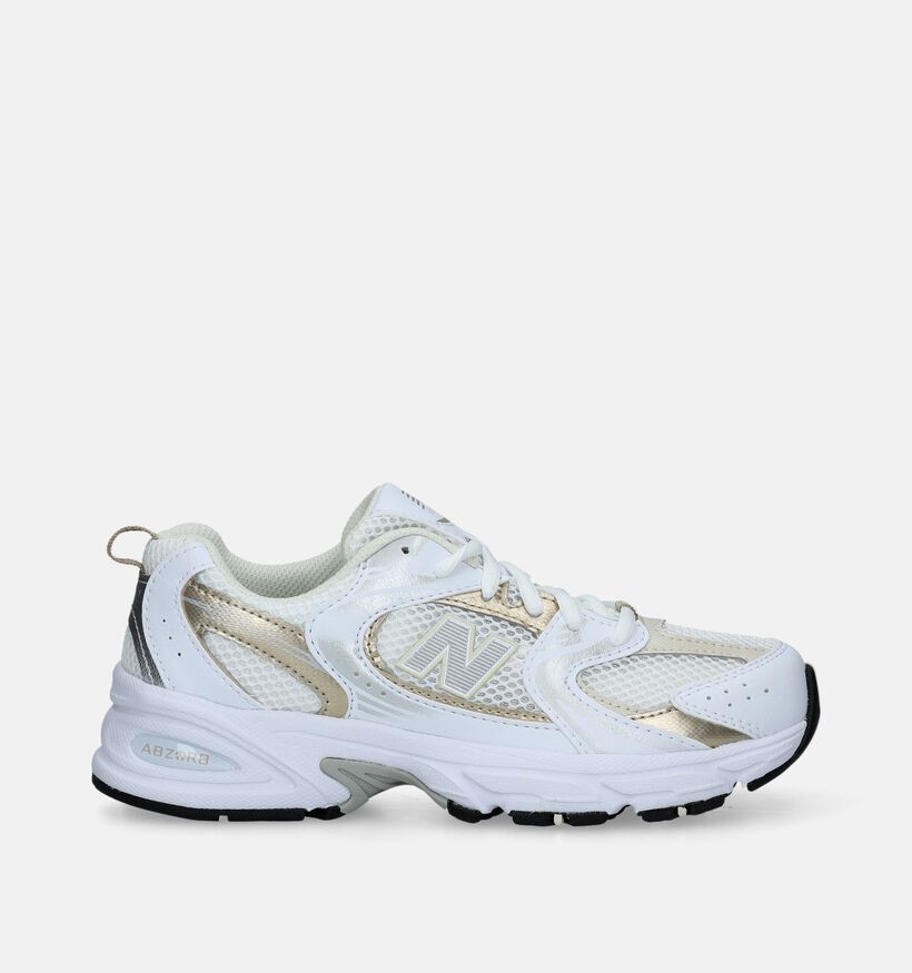 New Balance GR 530 Baskets en Blanc pour filles, garçons (343099)