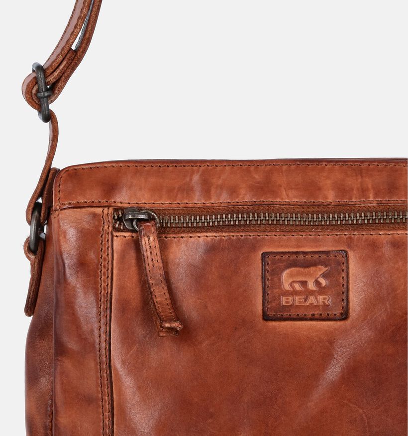 Bear Design Sac porté croisé en Cognac pour femmes (358884)