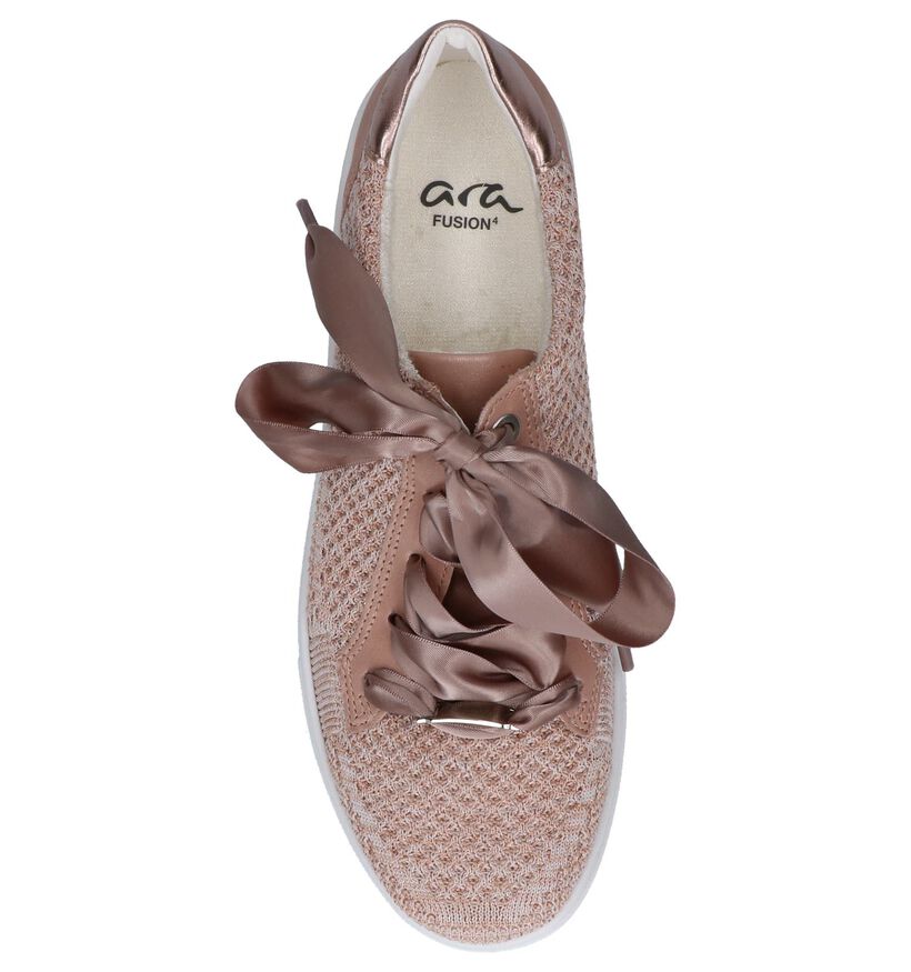 Ara Chaussures à lacets en Rose clair en cuir (240914)