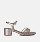 Tamaris Sandales avec talon carré en Or rose pour femmes (354334)