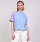 Pieces Chilli Summer Blauwe/Oranje T-shirt voor dames (367055)