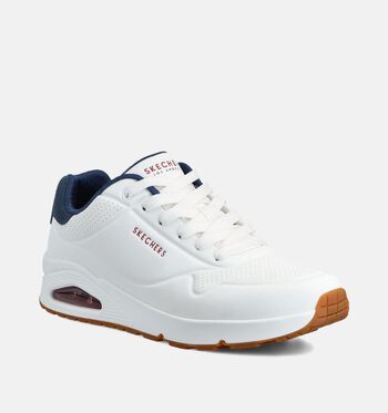 Skechers Low Sneakers Zwart/Wit/Blauw/Groen