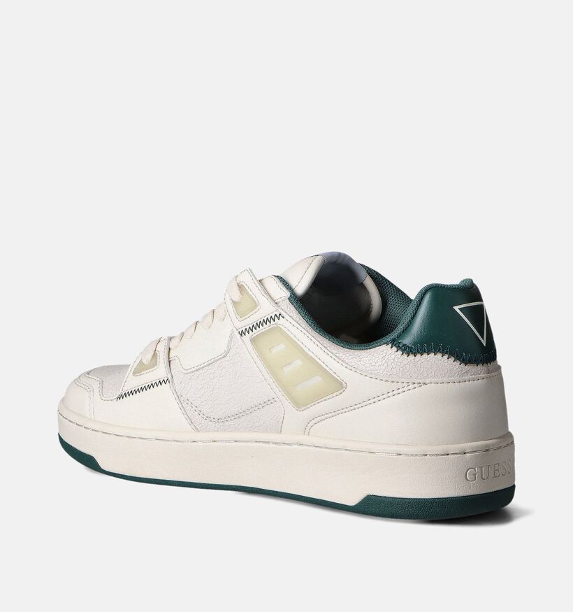 Guess Vincent Witte Veterschoenen voor heren (354069) - geschikt voor steunzolen