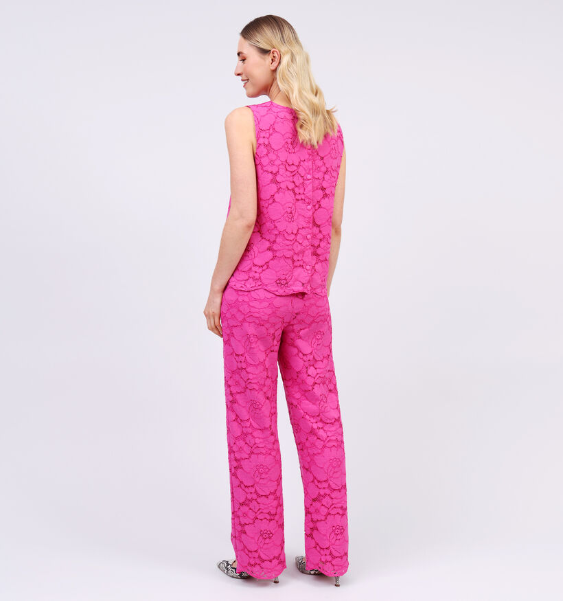 Vila Ceren Fuchsia Wijde broek voor dames (353011)