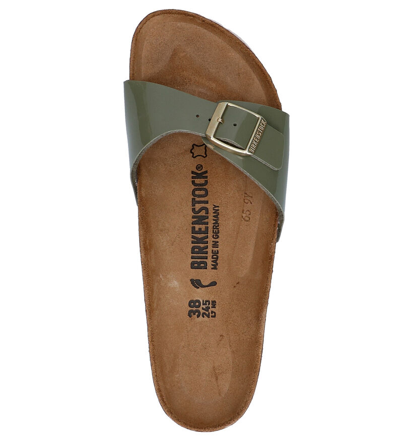 Birkenstock Madrid Rode Slippers in kunstleer (322644)