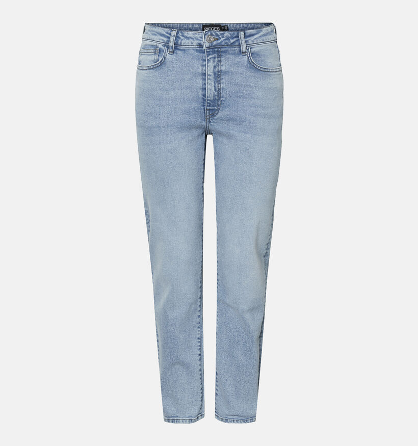 Pieces Bella Blauwe Straight leg jeans L32 voor dames (351117)