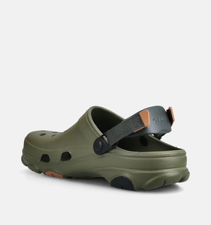 Crocs Clog Claquettes en Vert kaki pour hommes (370933)