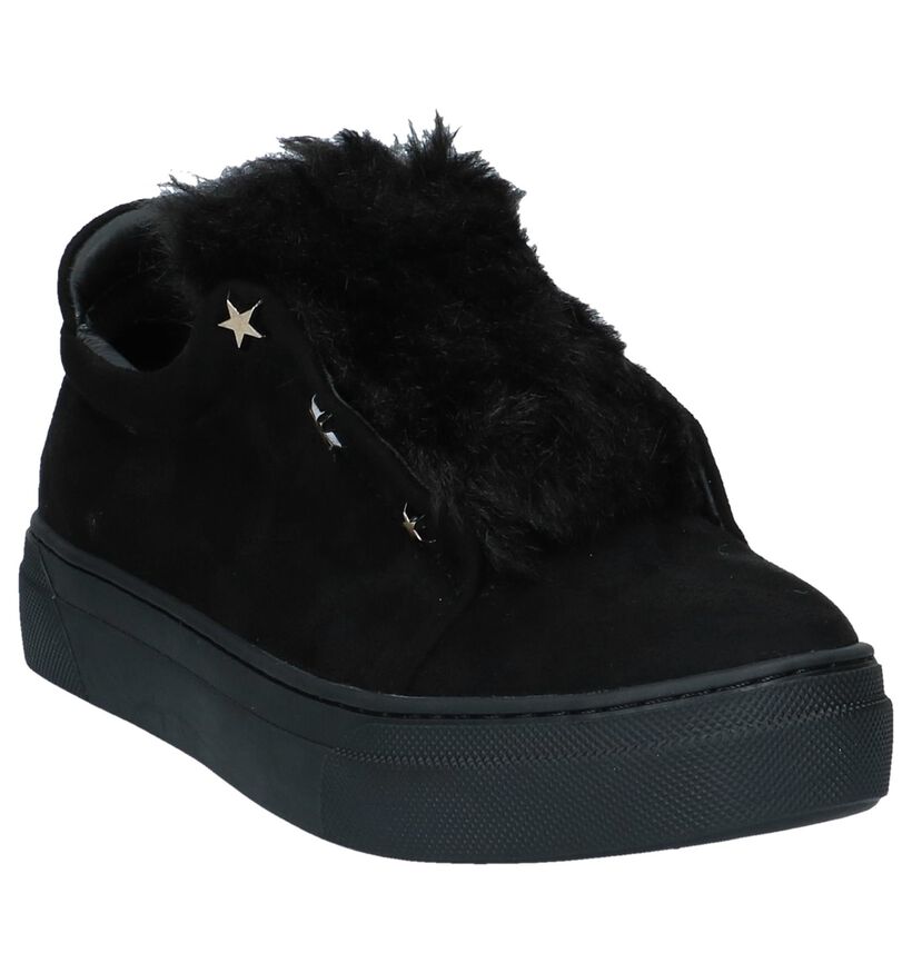 Uma Parker Baskets slip-on en Noir en textile (230531)