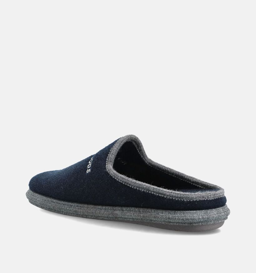 River Woods Herman Pantoufles ouvertes en Bleu pour hommes (363989) - pour semelles orthopédiques