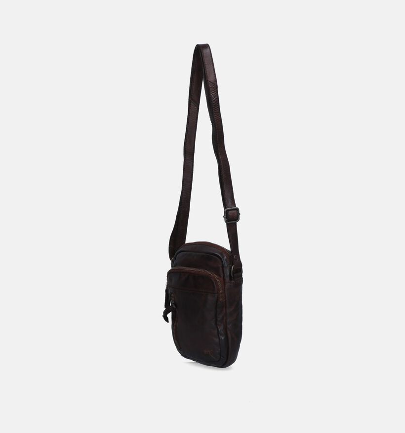 Bear Design Sac à bandoulière en Brun pour hommes (358892)