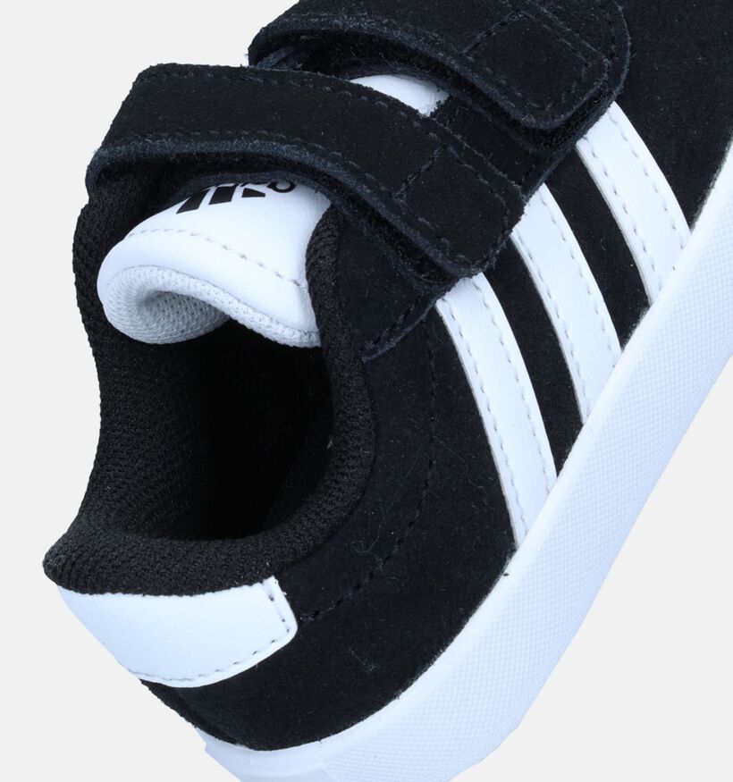adidas VL Court 3.0 CF I Zwarte Sneakers voor jongens, meisjes (341693)