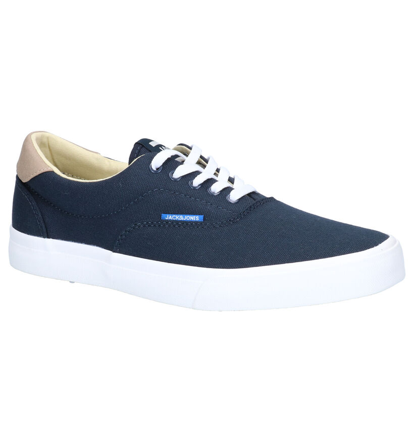 Jack & Jones Mork Canvas Witte Veterschoenen in stof (269163)