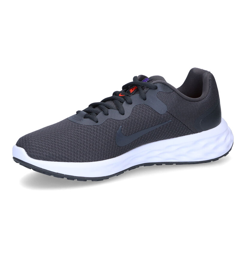 Nike Revolution 6 Zwarte sneakers in kunstleer (316490)